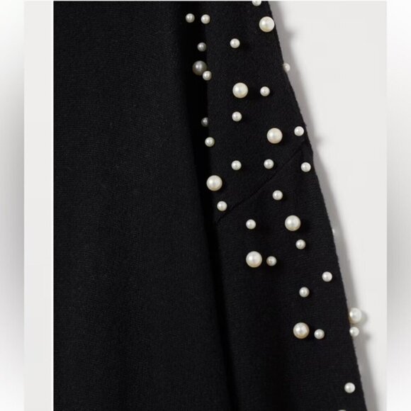 H&M Black Peal Long Sleeve Top - Picture 3 of 10